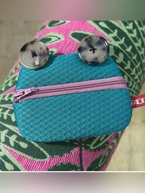 NWT Fabriano Teal Frog Coin Purse Made in Italy